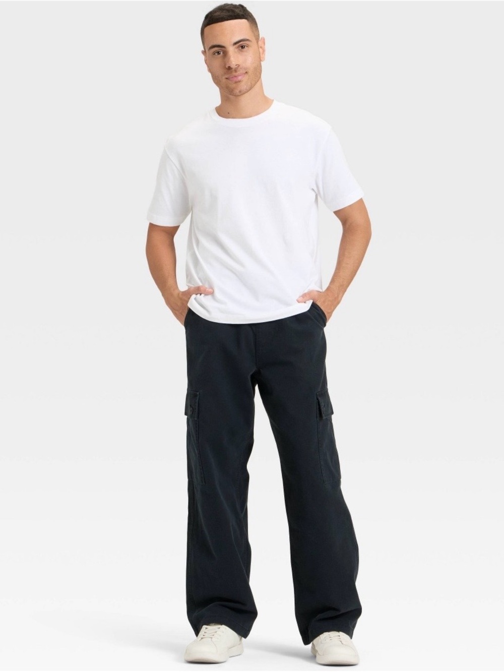 Original Use Black Wide-Leg Cargo Pants